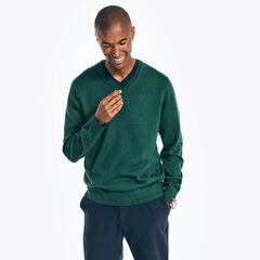 NAVTECH V-NECK SWEATER,Cosmic Fern,large