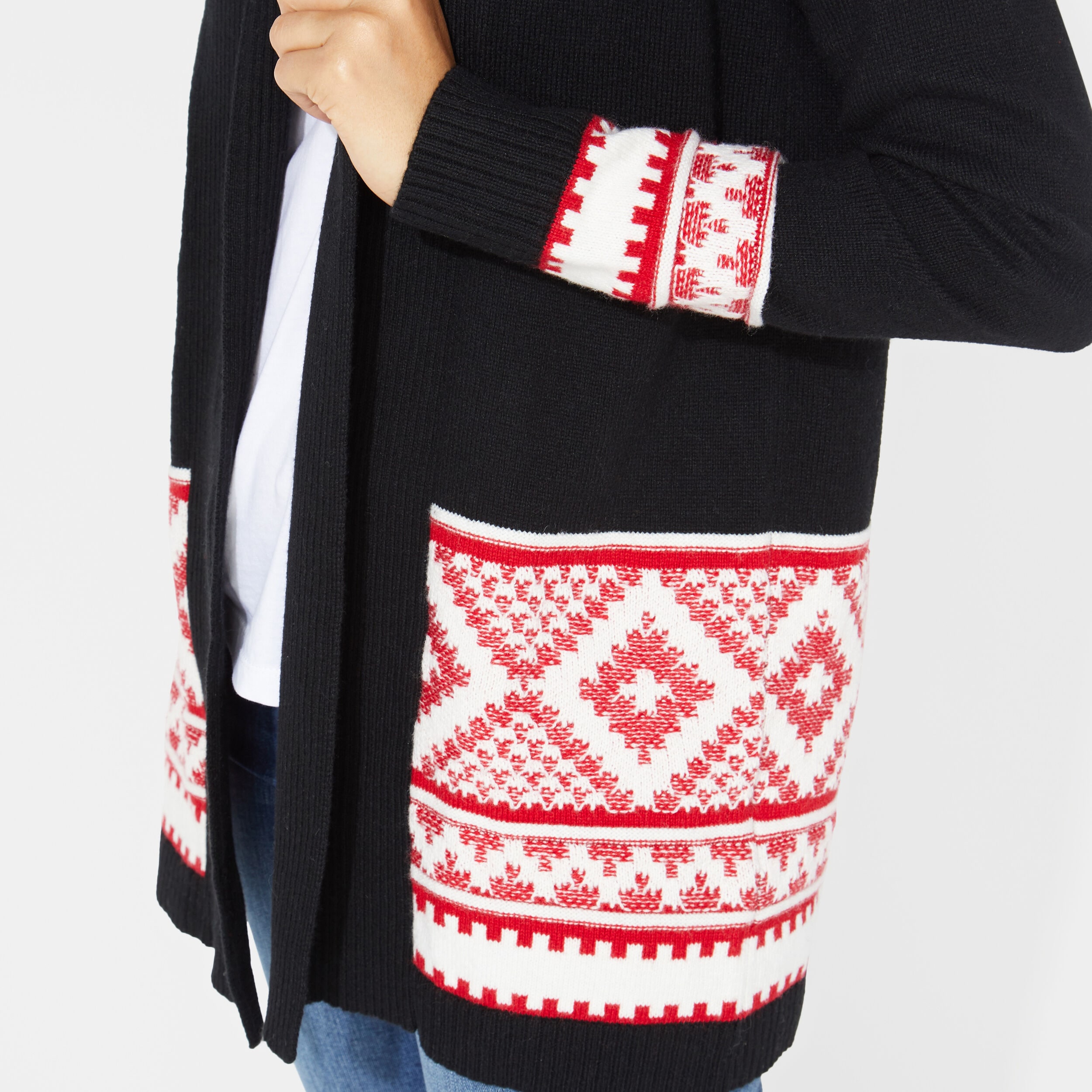 cardigan aztec print