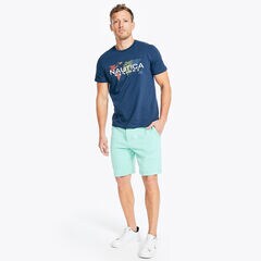 PRIDE NAUTICA FLAGS GRAPHIC T-SHIRT,Blue Depths,large