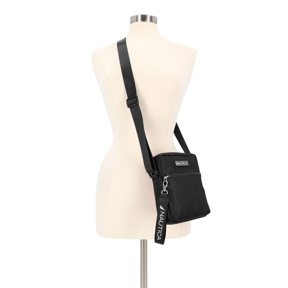 Diver Reporter Crossbody Bag,Black,large