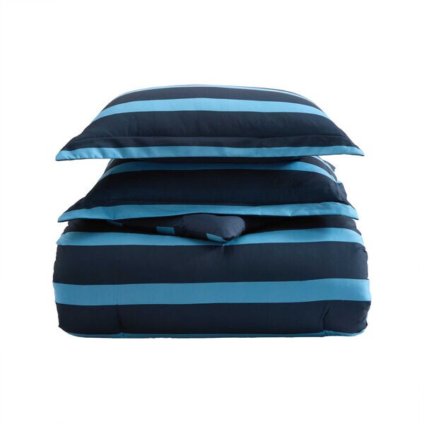 Keelson Stripe Blue Twin/Twin XL Comforter Set