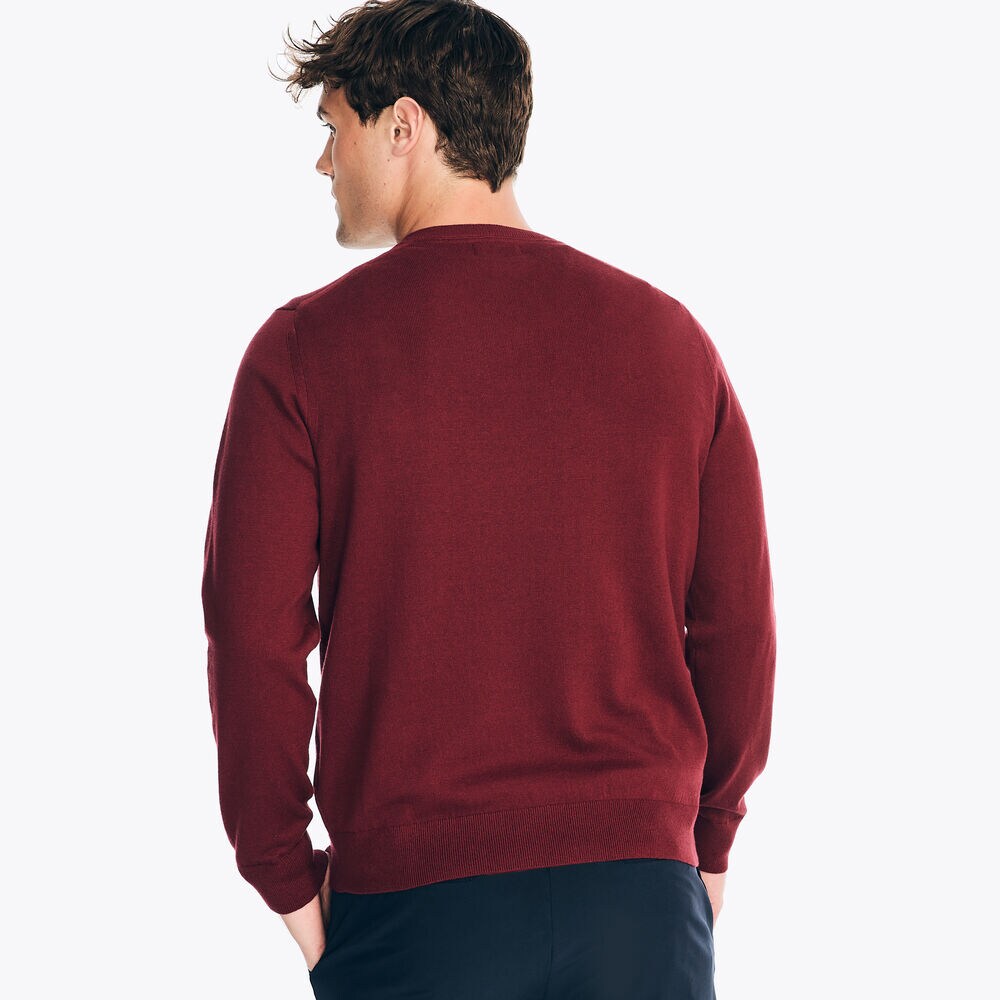 Navtech V-Neck Deck Sweater,Flamingo,large