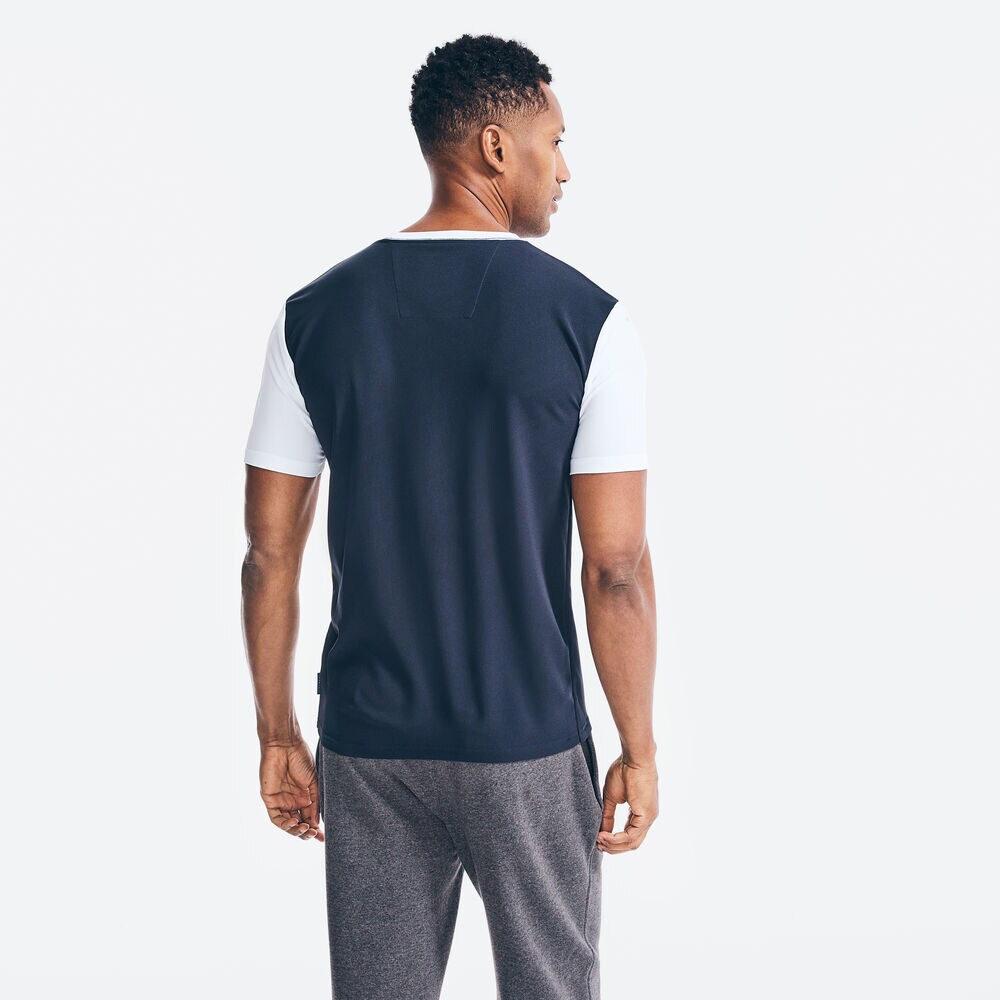 NAVTECH COLORBLOCK SASH T-SHIRT,Navy,large