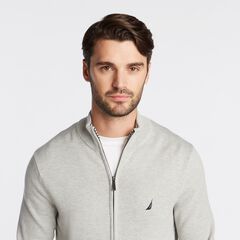 NAVTECH FULL-ZIP SWEATER,Grey Heather,large
