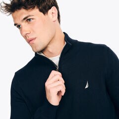 Navtech Quarter-Zip Sweater,Stellar Blue Heather,large