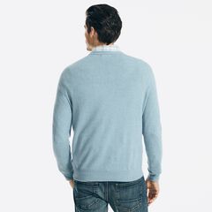 SUSTAINABLY CRAFTED CREWNECK SWEATER,Noon Blue,large