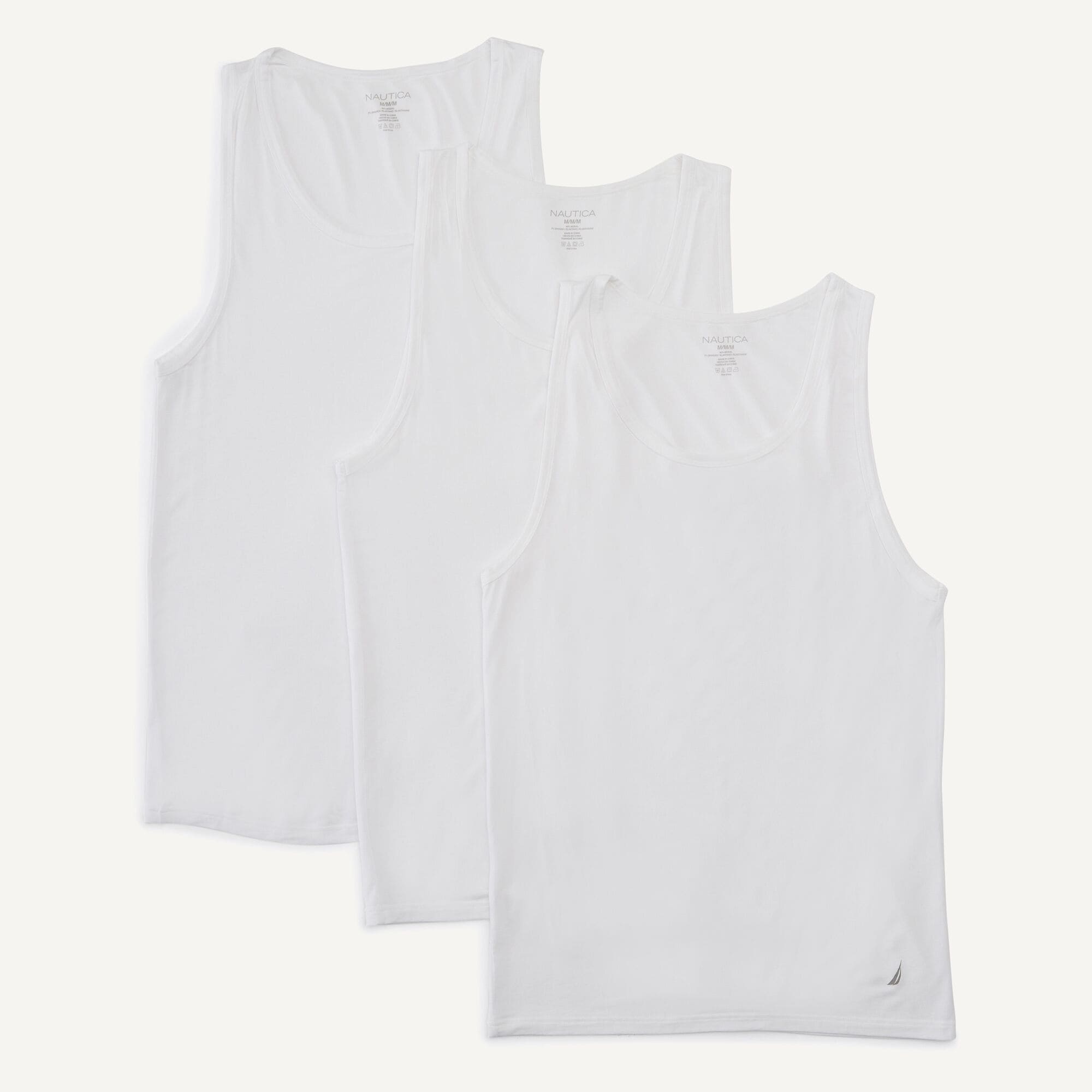 Tank Top, 3-Pack,Antique White Wash,large