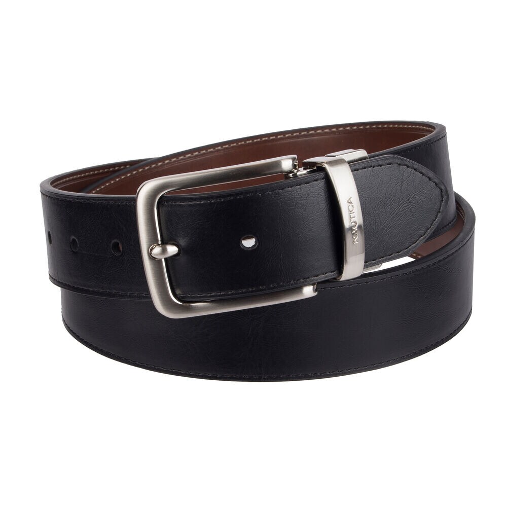 Double Top Overlay Belt,Brown Stone,large