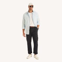 Big & Tall Printed Shirt,Sail White,large