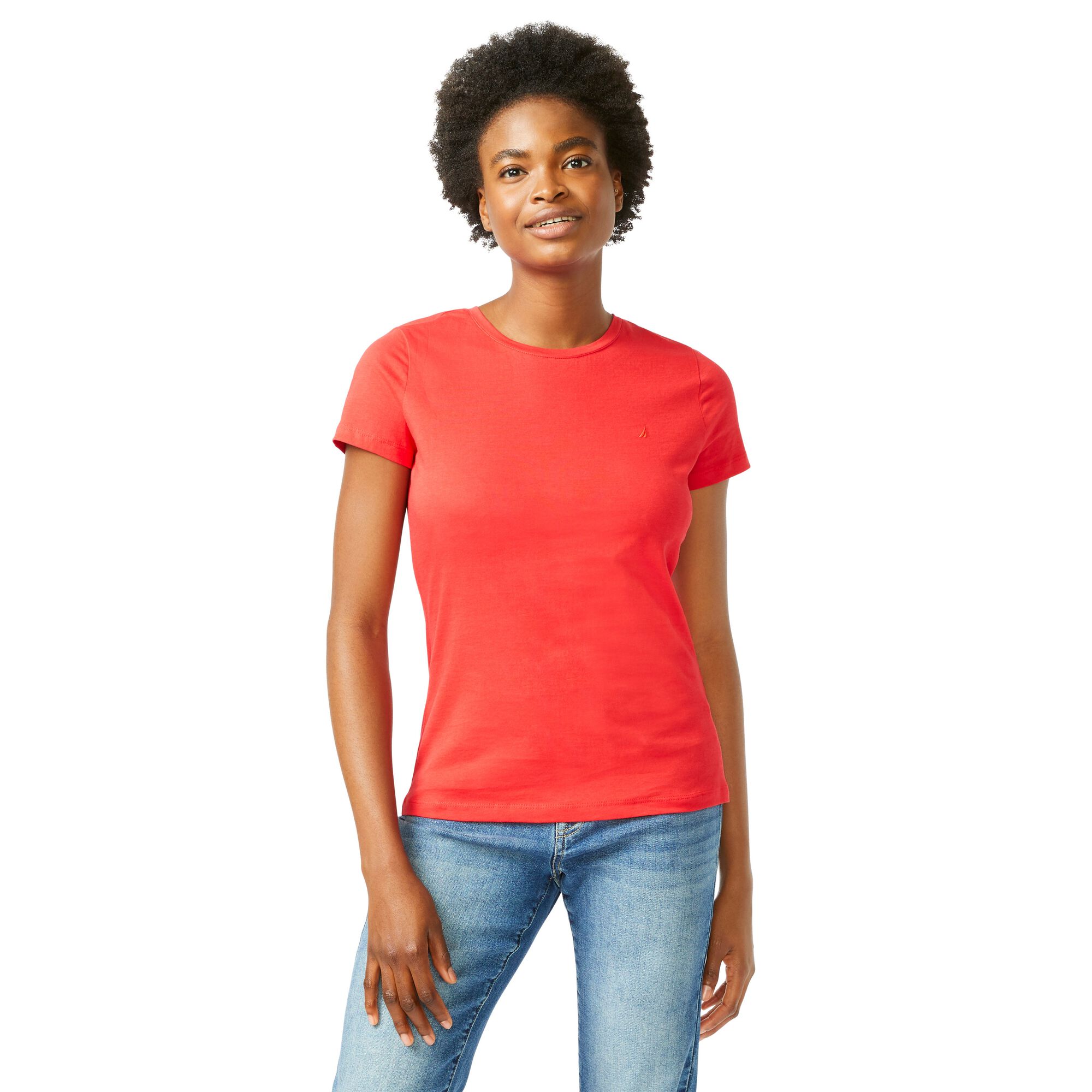 SOLID CREWNECK T-SHIRT,Tomales Red,large