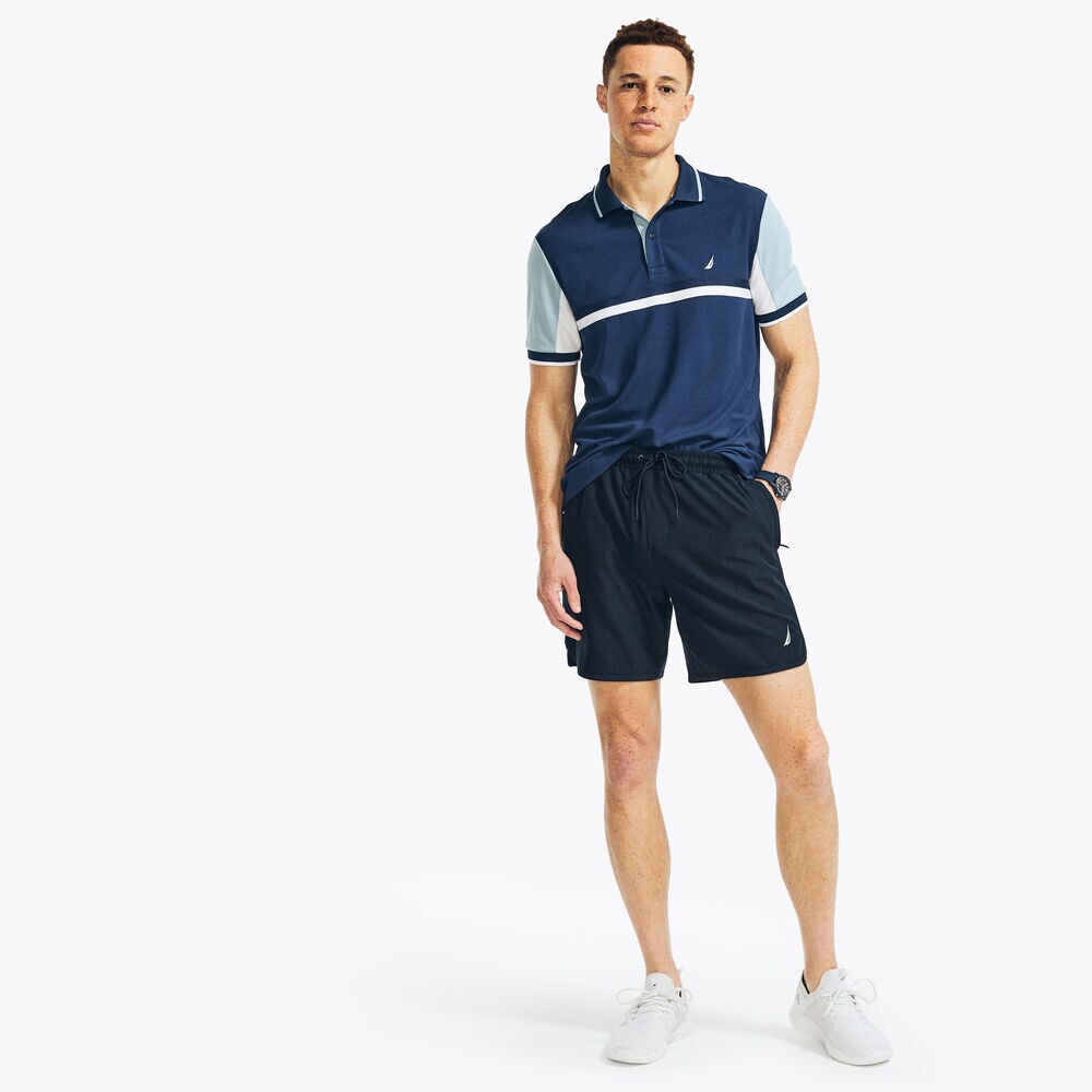 NAVTECH SUSTAINABLY CRAFTED CLASSIC FIT COLORBLOCK POLO,Blue Depths,large