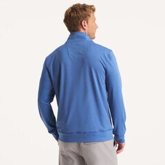 Quarter-Zip Pullover Sweatshirt,Bolt Blue,large