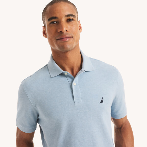 Classic Fit Heather Deck Polo