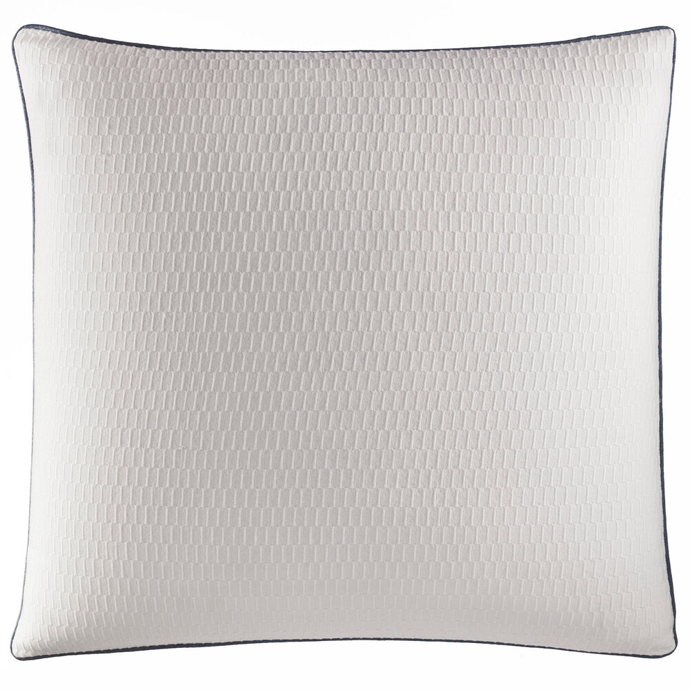 Trawler Matelasse Euro Sham ,White Cap,large