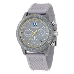 Nautica One Wheat Fiber Strap 3-Hand Watch,Pale Blue,large