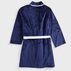 SUSTAINABLY CRAFTED LOGO TRIM ROBE,Ice Blue,large