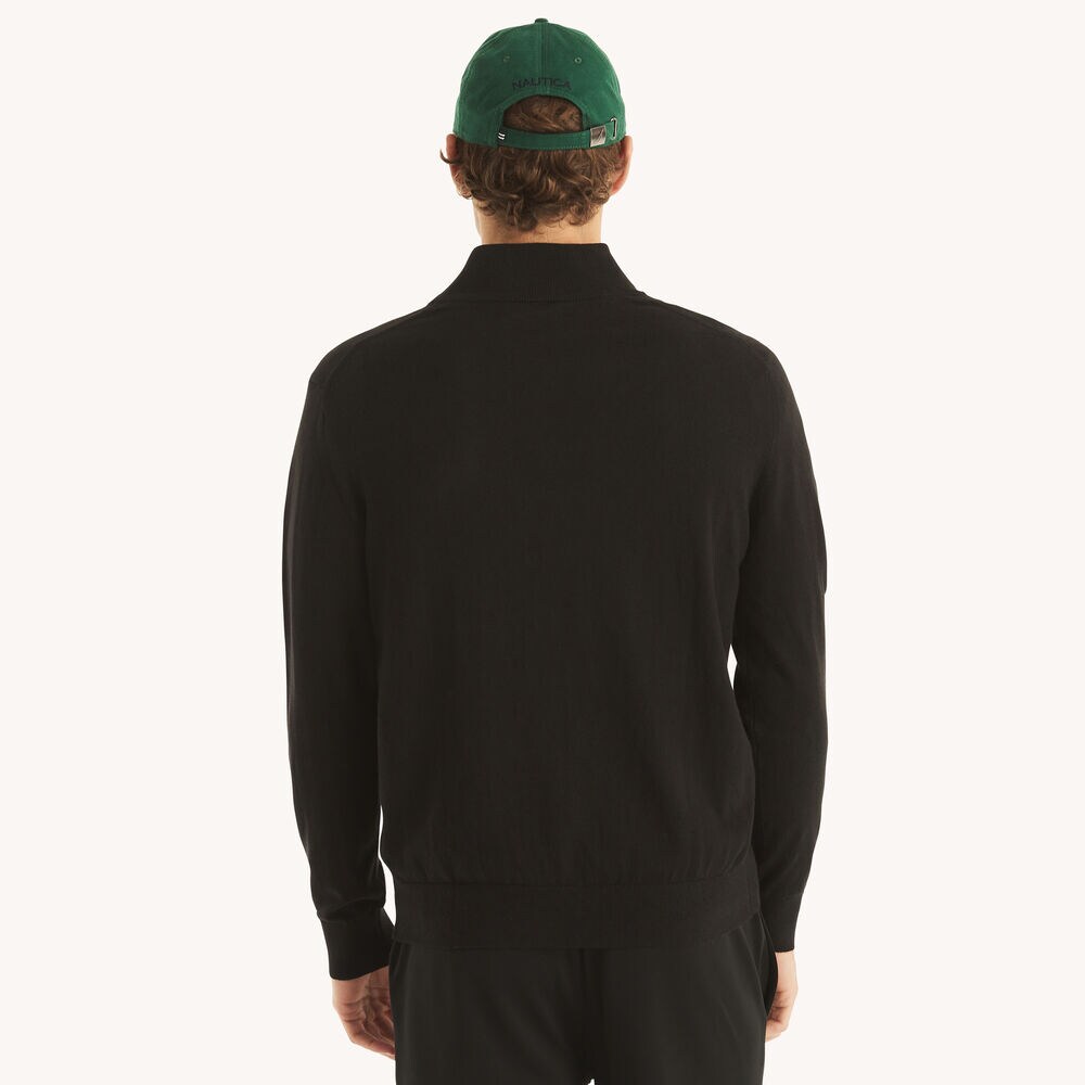 Navtech Quarter-Zip Sweater,True Black,large