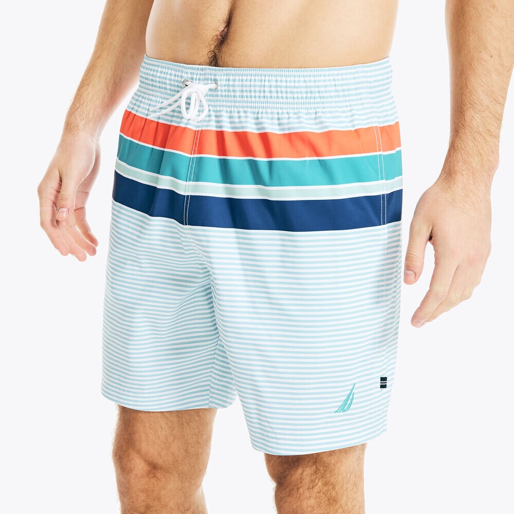 8" STRIPED SWIM,Bright White,large