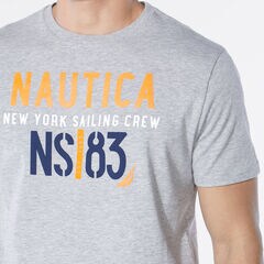 OVERSIZED NS-83 GRAPHIC T-SHIRT,Grey Heather,large