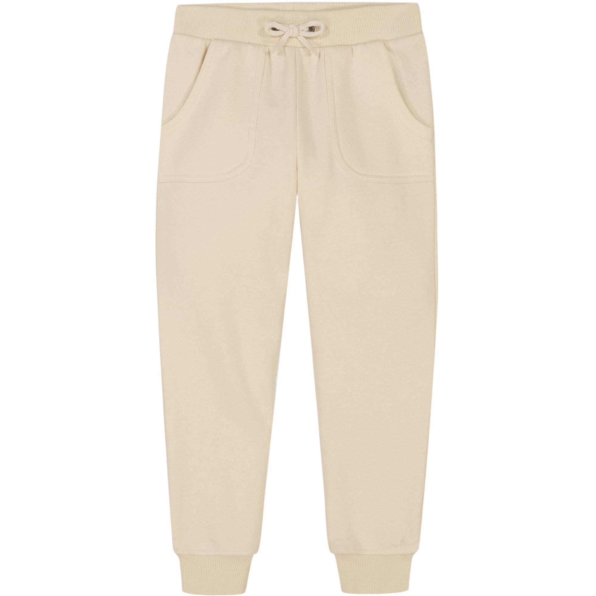 Girls' Fleece Pork Chop Jogger (7-16),Raw Umber,large