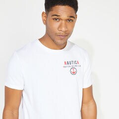 BIG & TALL NAUTICA SAILING CLUB GRAPHIC TEE,Bright White,large