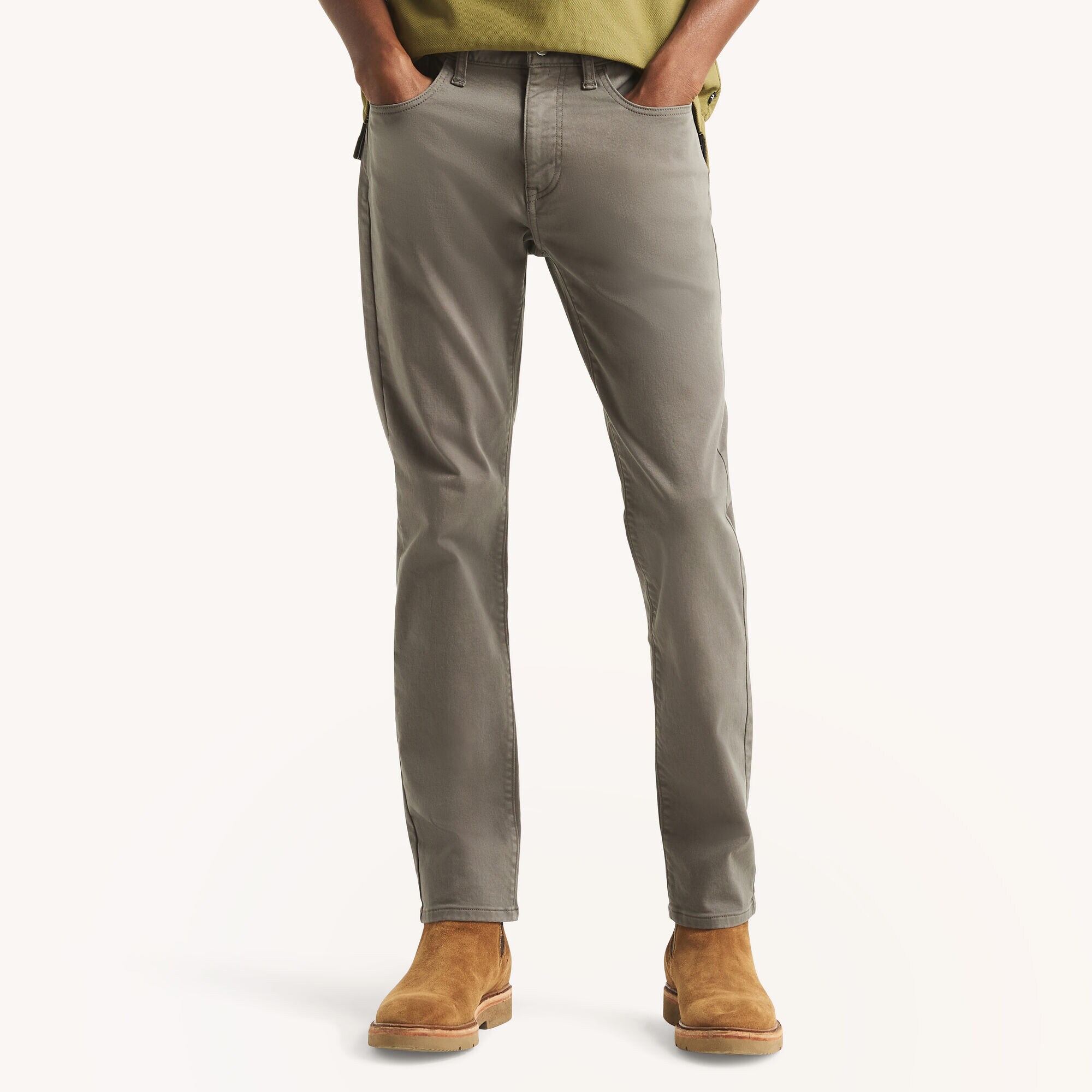 Nautica Jeans Co. Athletic Slim Stretch Denim,Castlerock Grey,large