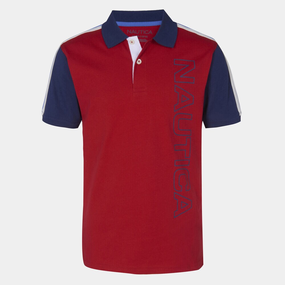 BOYS' FRANKIE HERITAGE POLO (8-20),Melonberry,large