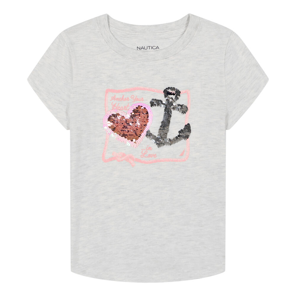 Toddler Girls' Anchor Heart T-Shirt (2T-4T),DEMITASSE,large