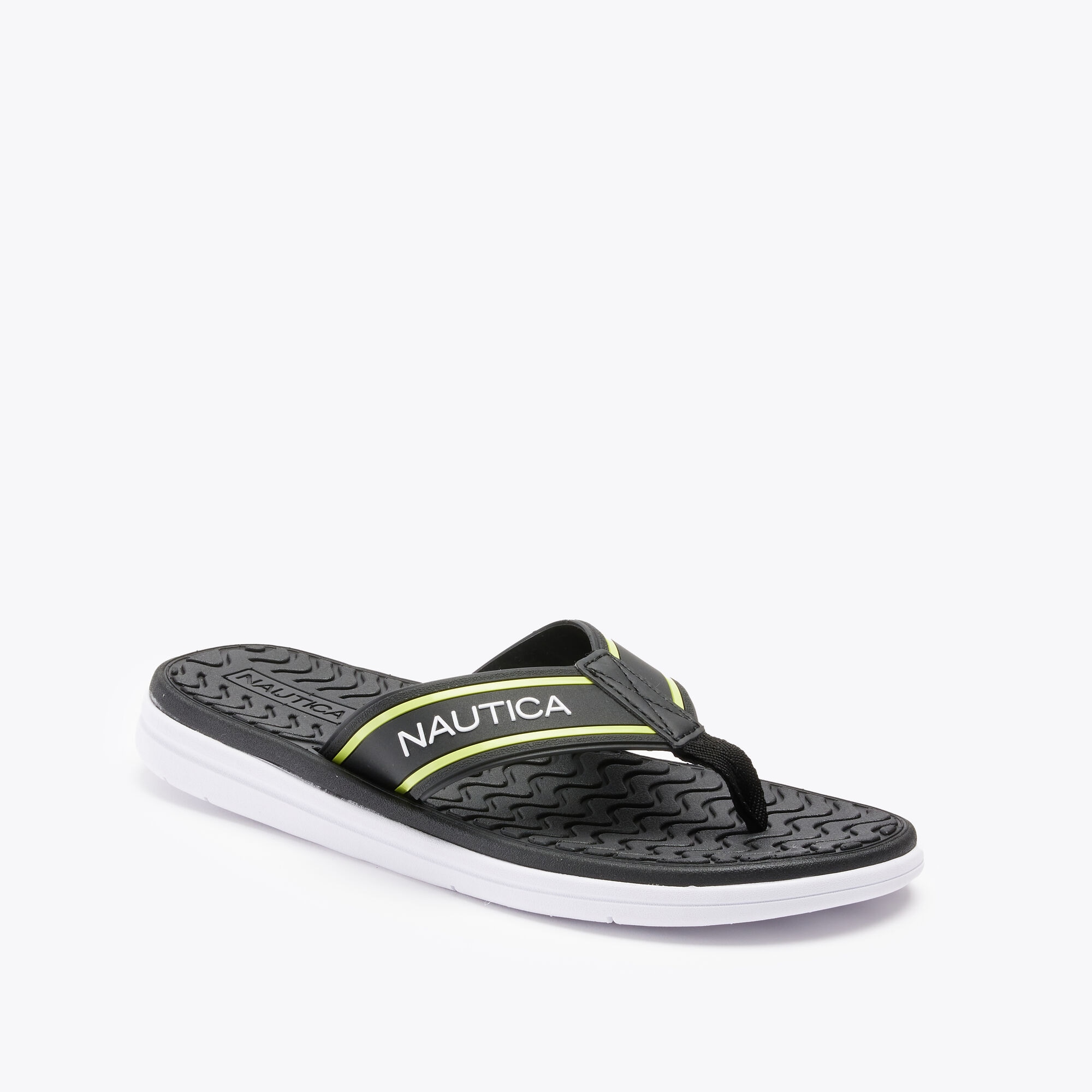 LOGO SANDAL,True Black,large