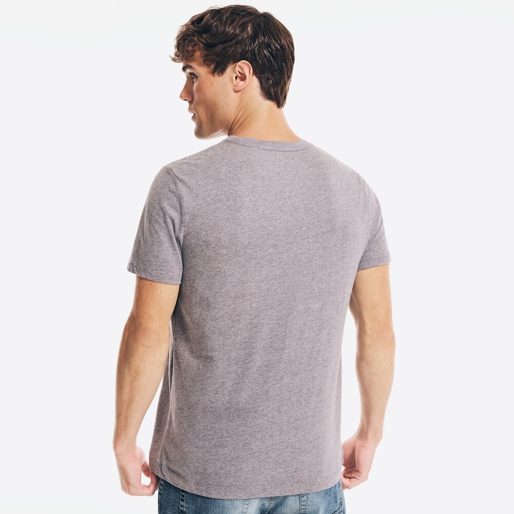 VERTICAL NYC LOGO GRAPHIC T-SHIRT,Light Brown,large