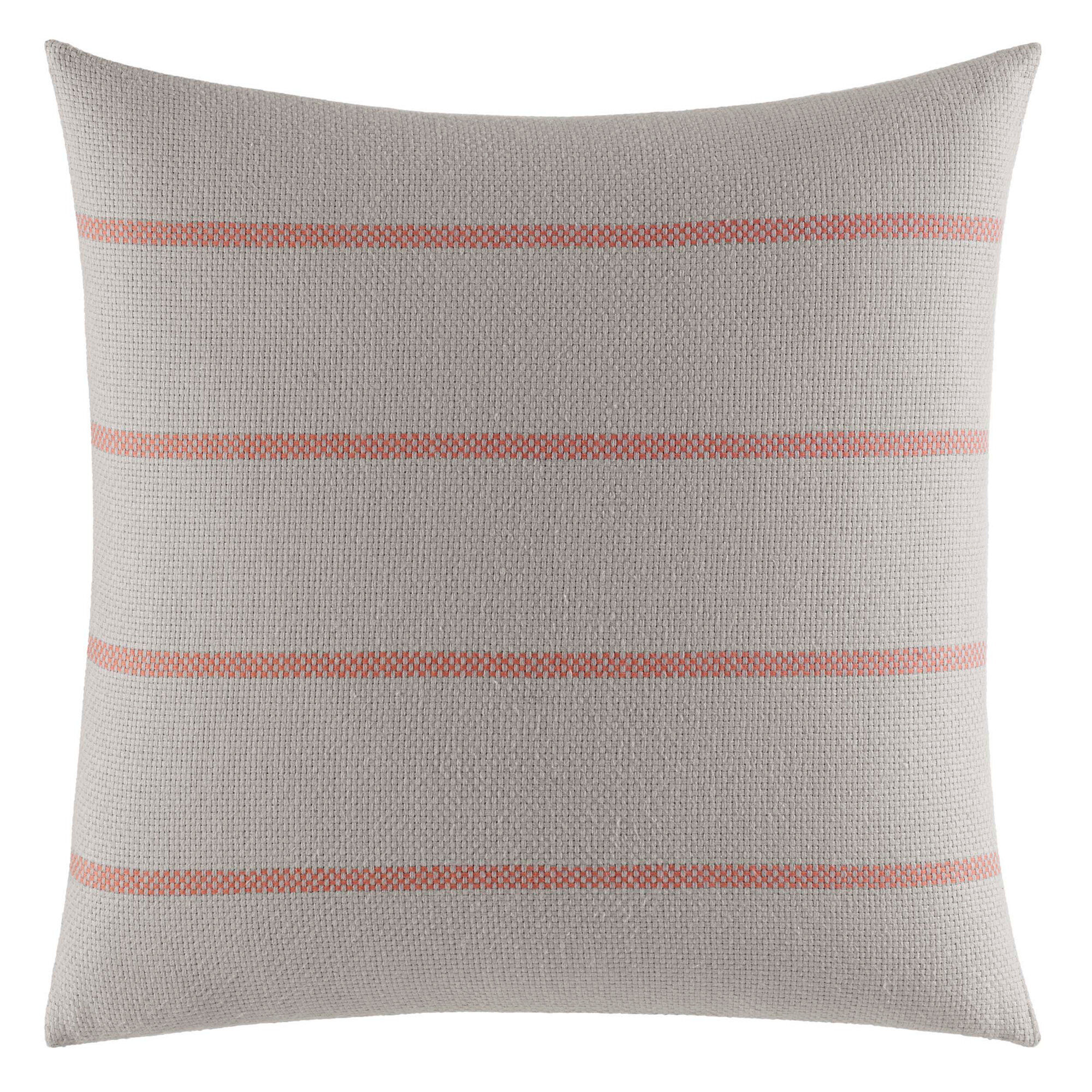 Ripple Striped Throw Pillow,Grey Heather,large