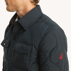 Tempasphere Quilted Shirt Jacket,Navy,large