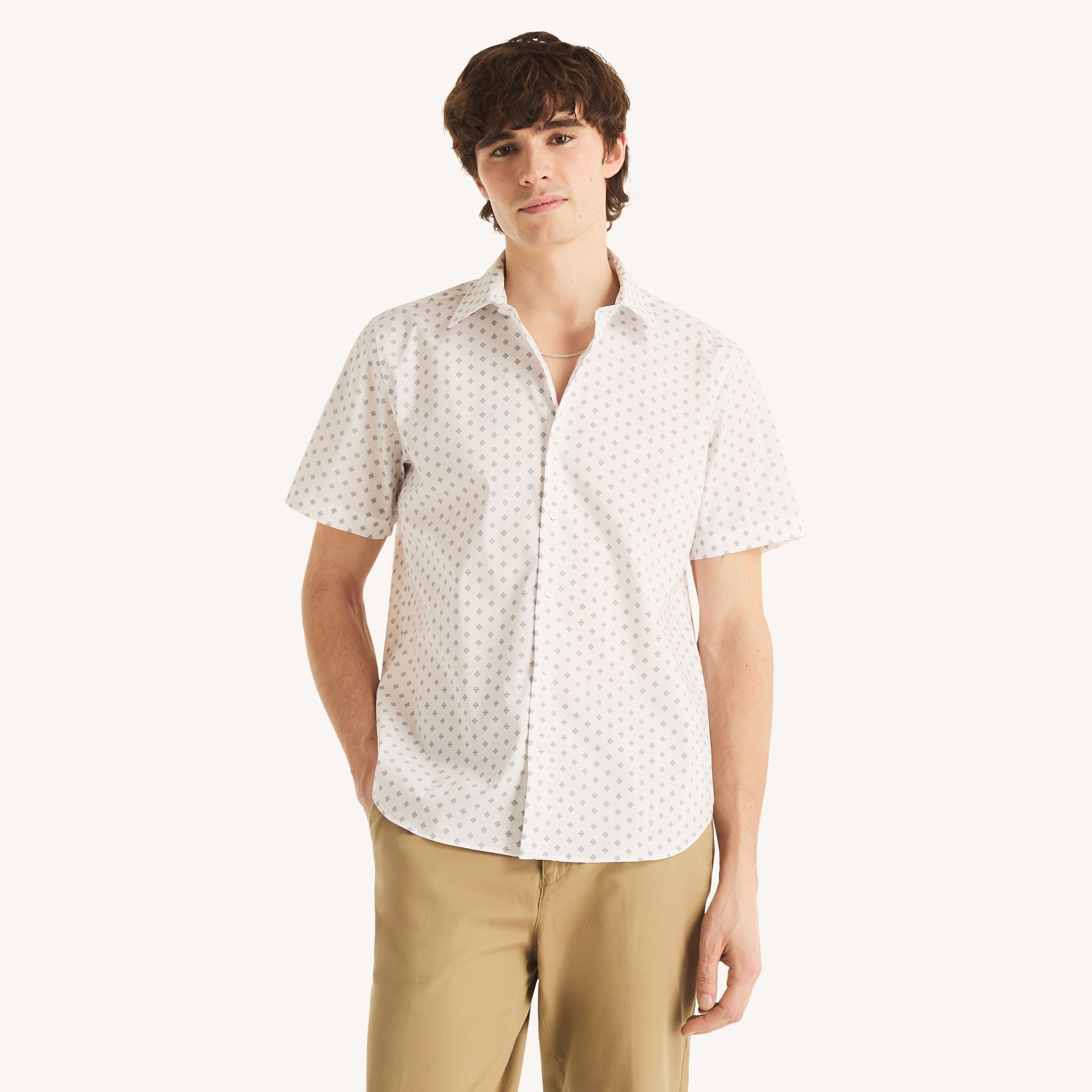 Wrinkle-Resistant Classic Fit Printed Shirt | Nautica