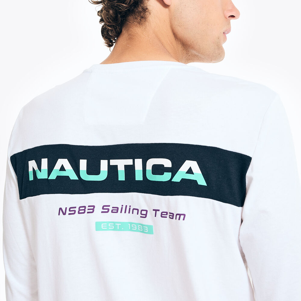 COMPETITION SUSTAINABLY CRAFTED LONG-SLEEVE GRAPHIC T-SHIRT,Bright White,large