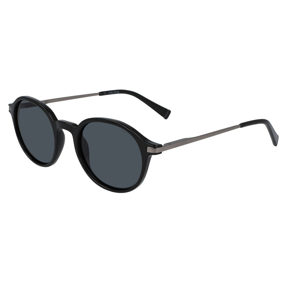 ROUND SUNGLASSES,Black,large