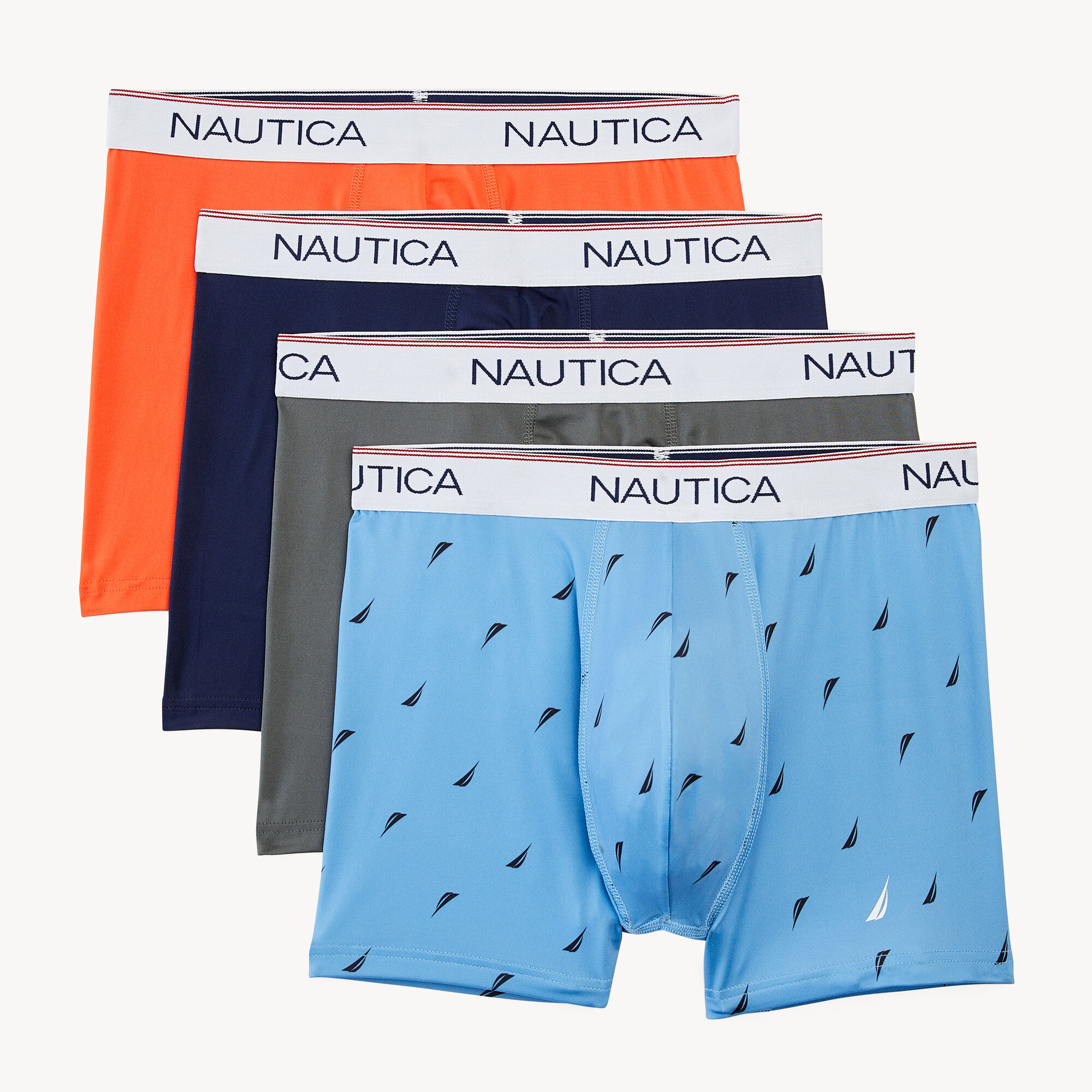STRETCH PERFORMANCE BOXER BRIEFS, 4-PACK,Pacific Green,large
