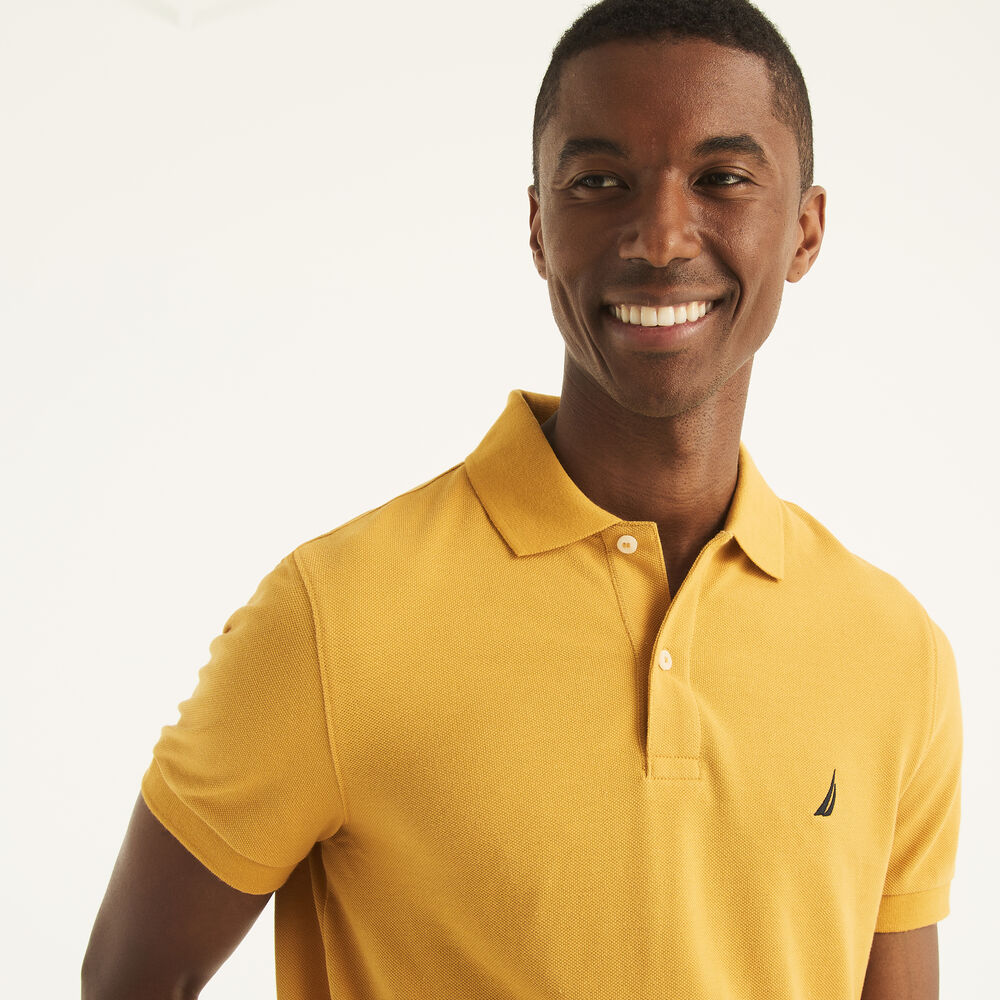 SLIM FIT DECK POLO,Voyage Yellow,large