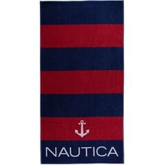 ANCHOR PRINT BEACH TOWEL,Nautica Red,large