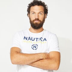NAUTICA JEANS CO. LOGO T-SHIRT,Bright White,large