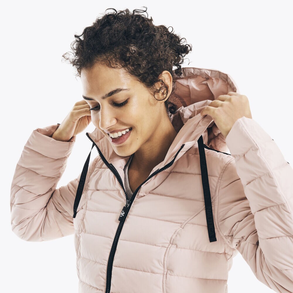 PACKABLE HOODED JACKET,Tulip Pink.,large