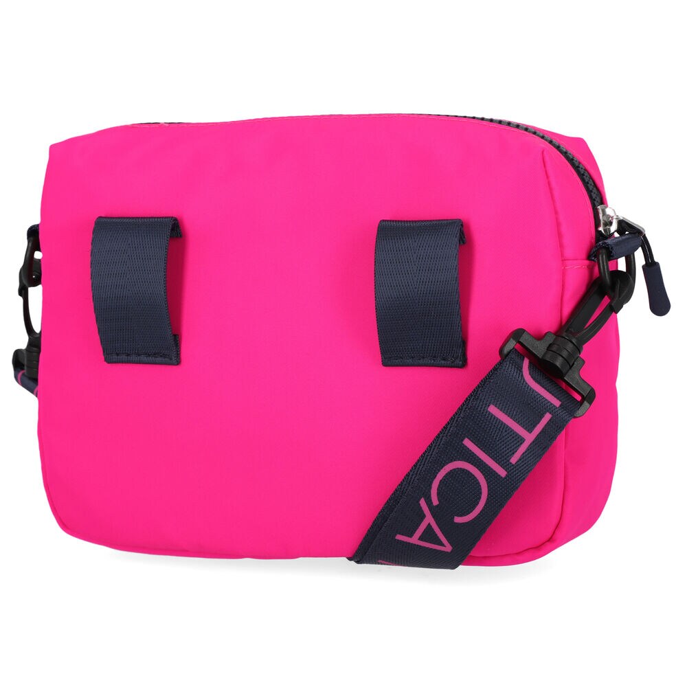 NYLON LOGO CROSSBODY BAG,Fancytail Fuschia,large