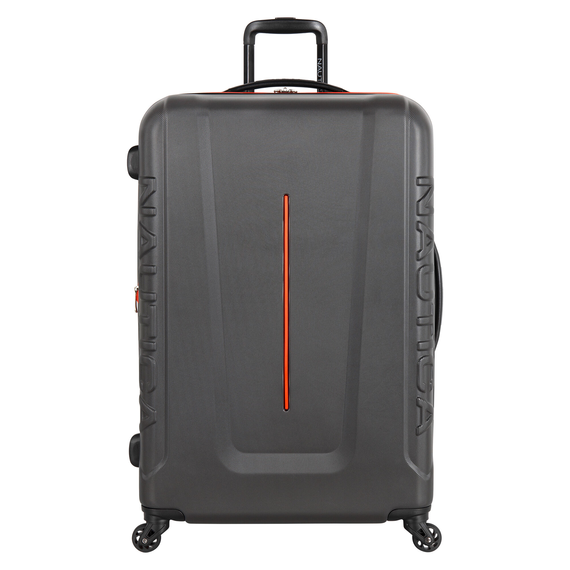 Vernon Bay 28" Hardside Spinner Luggage in Grey/Orange,Grey Heather,large
