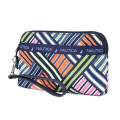 DOUBLE ZIP AROUND WRISTLET WITH CHARGER,Ice Blue,large