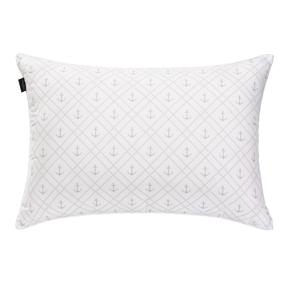 Sleep Max Anchor Print King 2pc Pillows,Vanilla,large