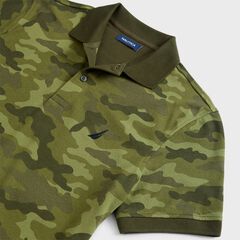 CLASSIC FIT CAMOUFLAGE POLO,Olive,large