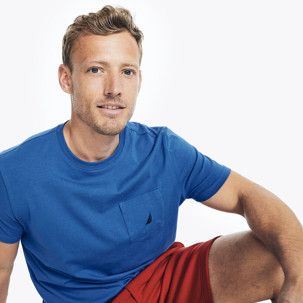 CLASSIC FIT POCKET T-SHIRT,True Navy,large