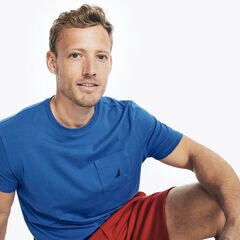 CLASSIC FIT POCKET T-SHIRT,True Navy,large