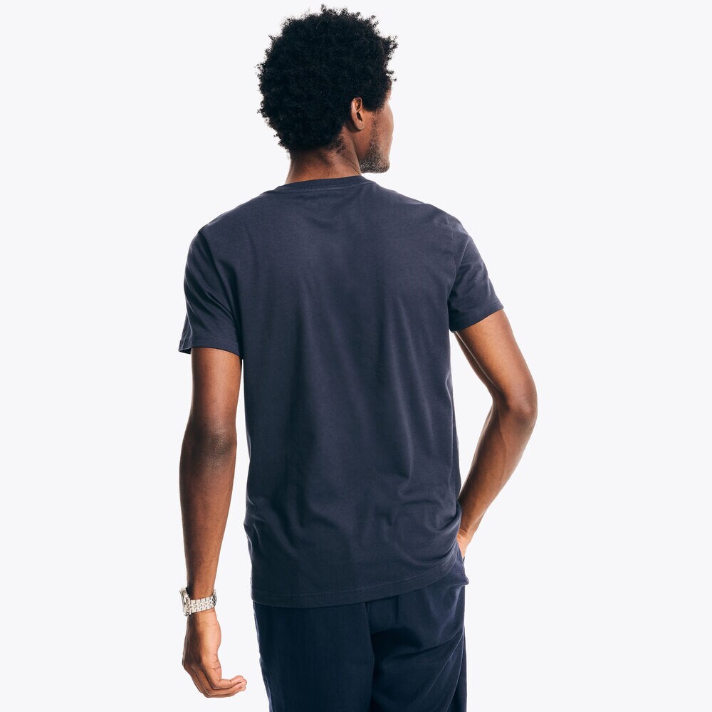 Yacht Club Graphic T-Shirt,Navy,large