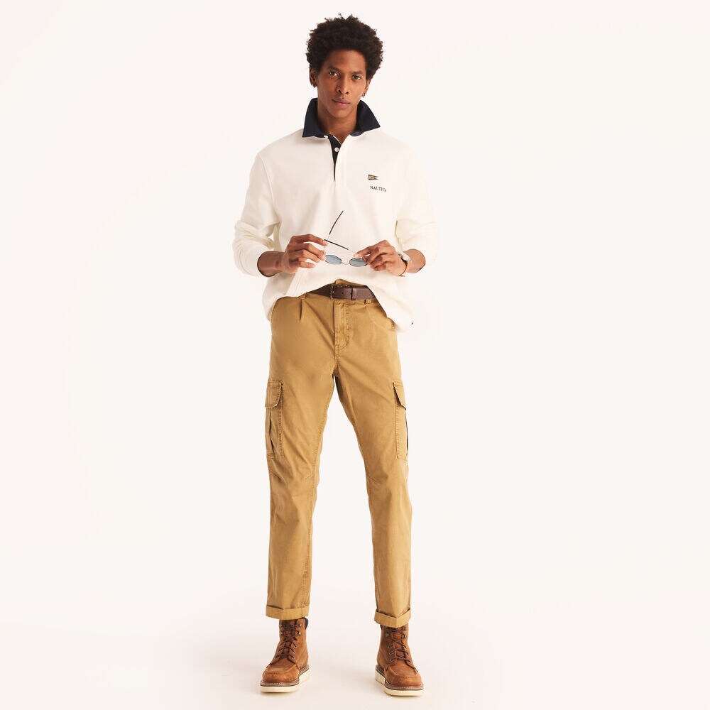 Polo Sweatshirt,Sail White,large