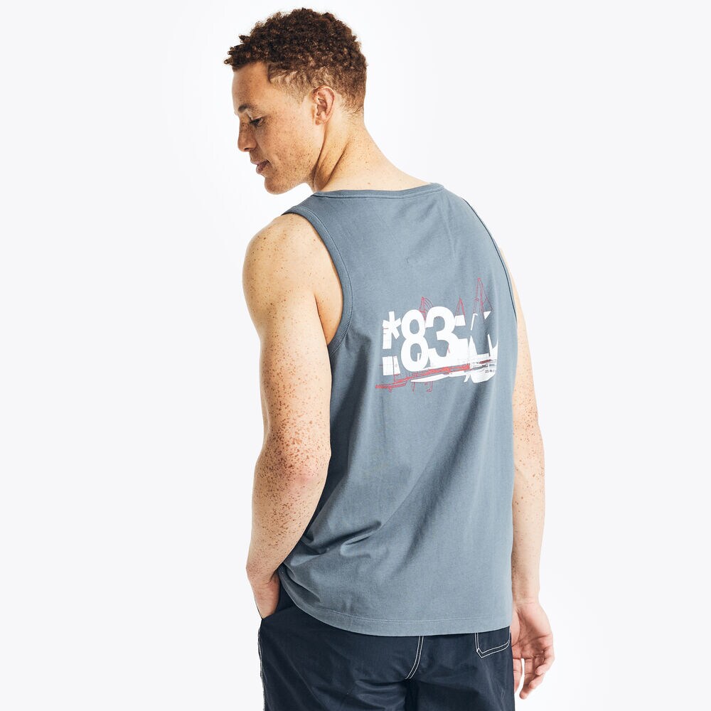 N83 GRAPHIC TANK,Cobalt Wave,large